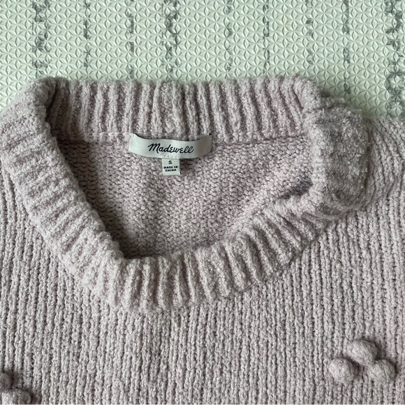 Madewell Dotted Bobble Pullover Sweater / Lavender / Size small - Picture 4 of 6